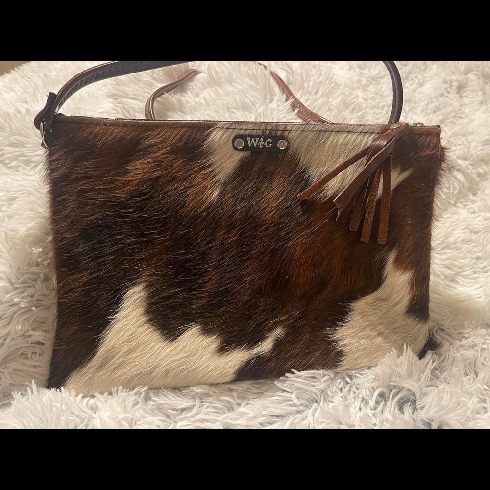 Handmade Cowhide Crossbody Purse